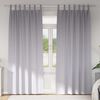 vidaXL Rideaux occultants avec anneaux 2 pcs Gris m&eacute;tal 260 x 140 cm
