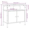 vidaXL Armoire lavabo de salle de bain ch&ecirc;ne marron 60x30x60 cm