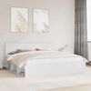 vidaXL Cadre de lit avec t&ecirc;te de lit Blanc 200 x 200 cm Pin massif