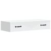 vidaXL Table d'appoint murale Blanc 87,5 x 34,5 x 17 cm