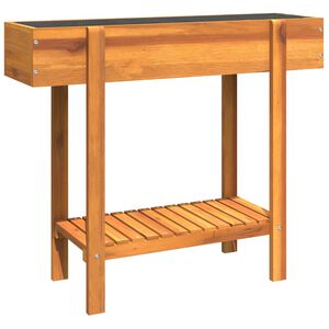 vidaXL Lit sur&eacute;lev&eacute; de jardin 90x30x75 cm bois massif acacia