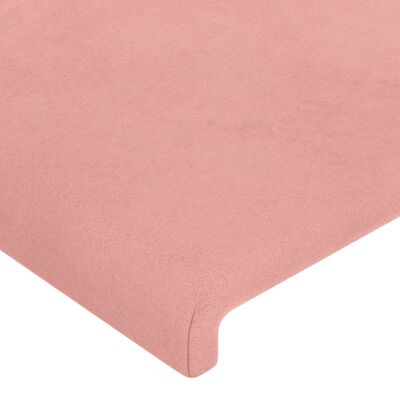 vidaXL Cadre de lit sans matelas rose 120x200 cm velours