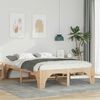 vidaXL Cadre de lit Marron 150 x 200 cm Pin massif