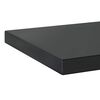 vidaXL &Eacute;tag&egrave;res murales 2 pcs 50x30x3 cm noir acier inoxydable
