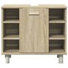 vidaXL Ensemble de meubles de salle de bain 4 pcs ch&ecirc;ne sonoma