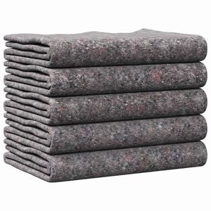vidaXL Couvertures de d&eacute;m&eacute;nagement 5 pcs Gris 150 x 200 cm tissu