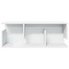 vidaXL Armoire murale 80x20x30 cm blanc bois d'ing&eacute;nierie