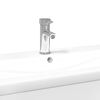 vidaXL Armoire lavabo de salle de bain avec bassin int&eacute;gr&eacute; blanc