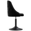 vidaXL Chaise &agrave; manger Noir Velours
