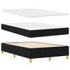 vidaXL Lit &agrave; ressort LED avec matelas Noir 120 x 190 cm tissu
