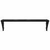 vidaXL &Eacute;tag&egrave;res Murales 2 pcs Ch&ecirc;ne noir 60 x 15 x 15,5 cm