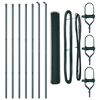 vidaXL Cl&ocirc;ture avec poteaux Vert 1.4 x 10 m Acier recouvert de PVC