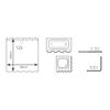 RIDDER Rideau de douche Satin White 180x200 cm