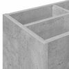 vidaXL Porte-parapluie Gris b&eacute;ton 65 x 24 x 50 cm Bois d'ing&eacute;nierie