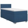 vidaXL Lit boxspring avec matelas Bleu 80 x 200 cm Tissu