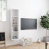 vidaXL Biblioth&egrave;que/Meuble TV Blanc 143x30x36 cm
