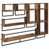 vidaXL Ensemble d'&eacute;tag&egrave;res murales 6 pcs Bois Ancien 100 x 25 x 30 cm