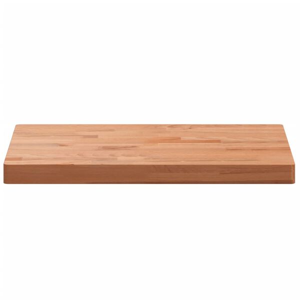 vidaXL Comptoir de salle de bain 60x40x4 cm bois massif de h&ecirc;tre