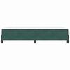 vidaXL Lit &agrave; ressorts avec matelas Vert fonc&eacute; 80 x 210 cm tissu