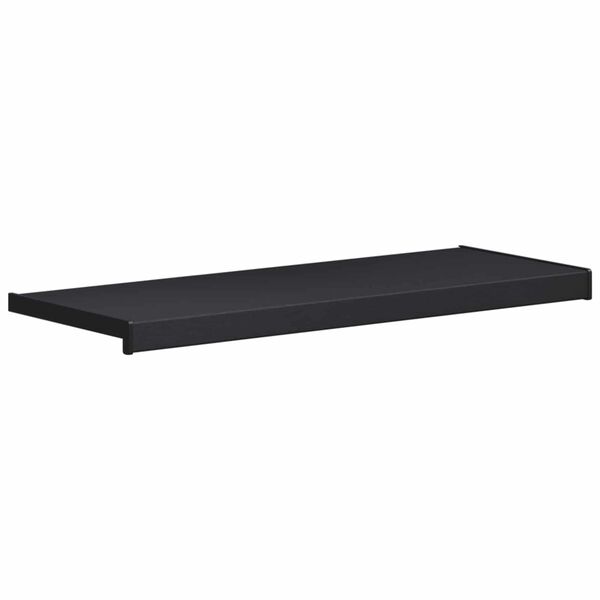 vidaXL Appui de fen&ecirc;tre Anthracite avec grain de bois PVC