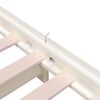 vidaXL Lit empilable sans matelas blanc 90x200 cm bois de pin massif