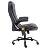 vidaXL Chaise de bureau de massage Gris fonc&eacute; Velours