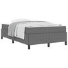 vidaXL Cadre de lit avec matelas Gris clair 120 x 200 cm tissu