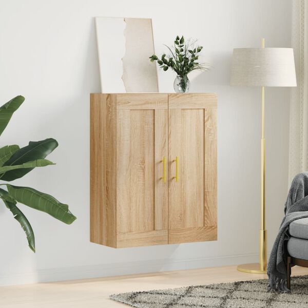 vidaXL Armoire murale ch&ecirc;ne sonoma 69,5x34x90 cm bois d'ing&eacute;nierie