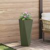 vidaXL Jardini&egrave;re Vert olive 30 x 30 x 75 cm Acier