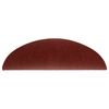 vidaXL Tapis d'escalier autocollants 30 pièces 56 x 17 x 3 cm Rouge bordeaux Demi-rond