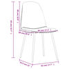vidaXL Chaises &agrave; manger lot de 2 45x53,5x83 cm marron brillant