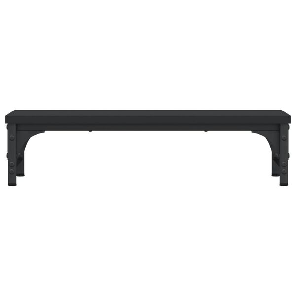 vidaXL Support de moniteur noir 55x23x14 cm bois d'ing&eacute;nierie