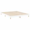 vidaXL Cadre de lit sans matelas blanc 120x200 cm bois ing&eacute;nierie