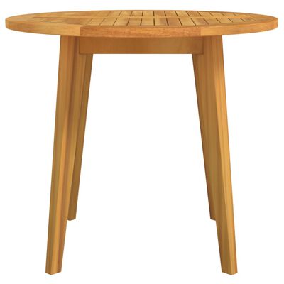 vidaXL Table de jardin Ø85x75 cm Bois d'acacia solide