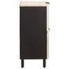 vidaXL Buffet avec stockage Finition Lavage Blanc 60 x 33 x 75 cm