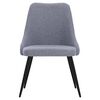 vidaXL Chaises &agrave; manger lot de 2 gris clair tissu