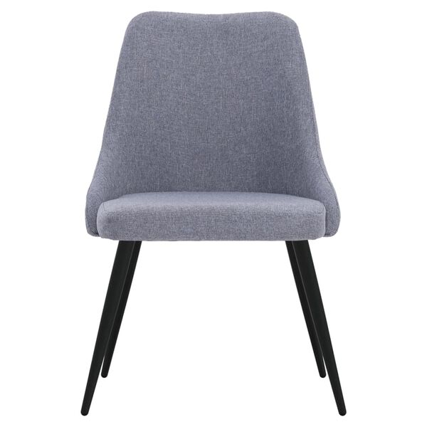 vidaXL Chaises &agrave; manger lot de 2 gris clair tissu