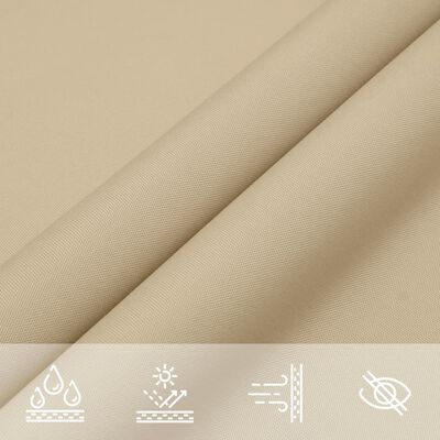 vidaXL Voile de parasol tissu oxford rectangulaire 5x7 m beige