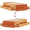 vidaXL Cadre de lit sans matelas avec tiroirs 90x200cm bois pin massif