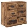 vidaXL Buffets 2 pcs Bois Ancien 70 x 35,5 x 67,5 cm Bois d'ing&eacute;nierie