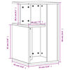 vidaXL Table d'appoint ch&ecirc;ne fum&eacute; 35x35x60 cm bois d'ing&eacute;nierie