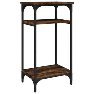 vidaXL Table d'appoint Ch&ecirc;ne fum&eacute; 40x30x75 cm Bois d'ing&eacute;nierie