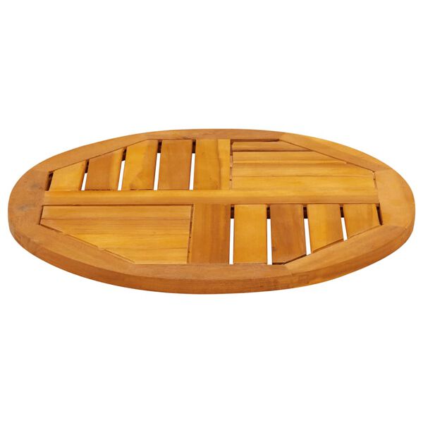 vidaXL Dessus de table &Oslash;50x2 cm rond bois massif d'acacia