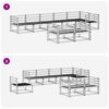 vidaXL Ensemble de canap&eacute;s d'ext&eacute;rieur 8 pcs Naturel