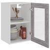 vidaXL Vitrine suspendue "Lyon" Gris Sonoma 40 x 31 x 60 cm Bois d'ingénierie