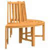 vidaXL Banc circulaire demi-rond &Oslash;160 cm bois massif de teck