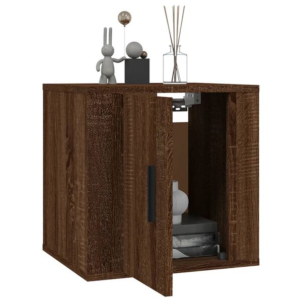 vidaXL Meuble TV mural Ch&ecirc;ne marron 40x34,5x40 cm