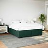 vidaXL Cadre de lit sans matelas vert fonc&eacute; 180x200 cm velours