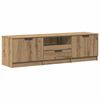 vidaXL Meuble TV Ch&ecirc;ne Artisan 140x35x40 cm Bois d'ing&eacute;nierie