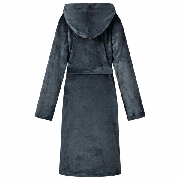 vidaXL Peignoir avec capuche Bleu marine m Flanelle